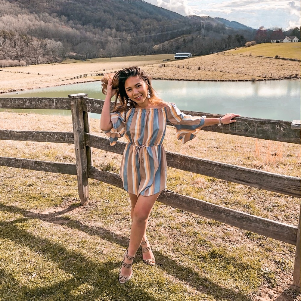 Striped Dress - Hint of Blush